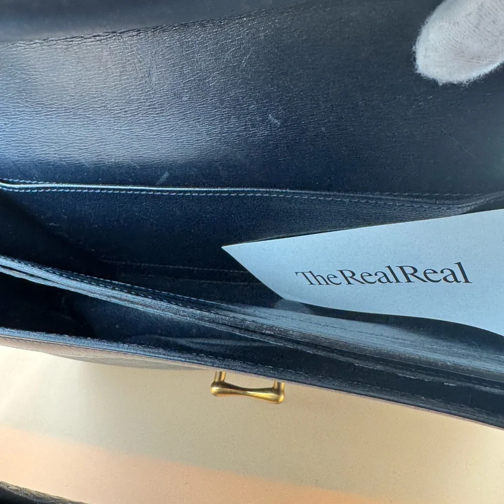 Hérmes Box Dolly Navy Leather Shoulder Bag - Picture 8 of 12